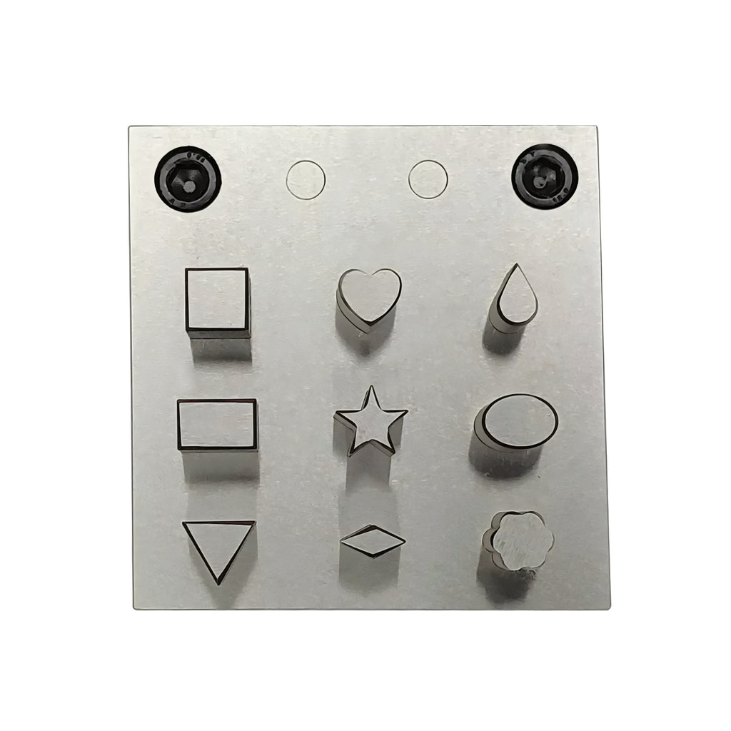 Multi Shape Disc Cutter with Set of 9 Punches- Flower, Heart, Teardrop