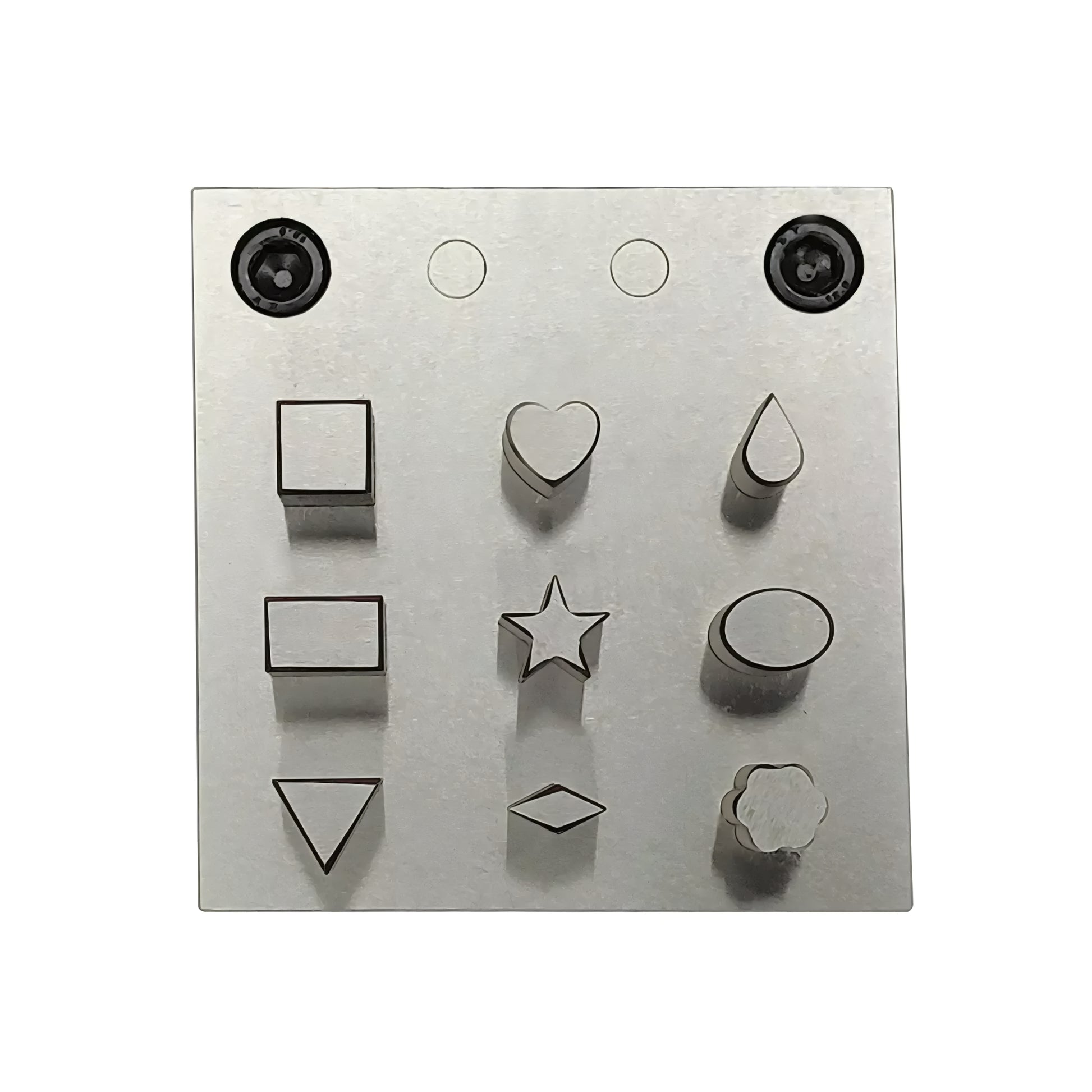 Multi Shape Disc Cutter with Set of 9 Punches- Flower, Heart, Teardrop
