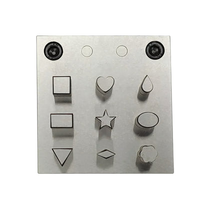Multi Shape Disc Cutter with Set of 9 Punches- Flower, Heart, Teardrop