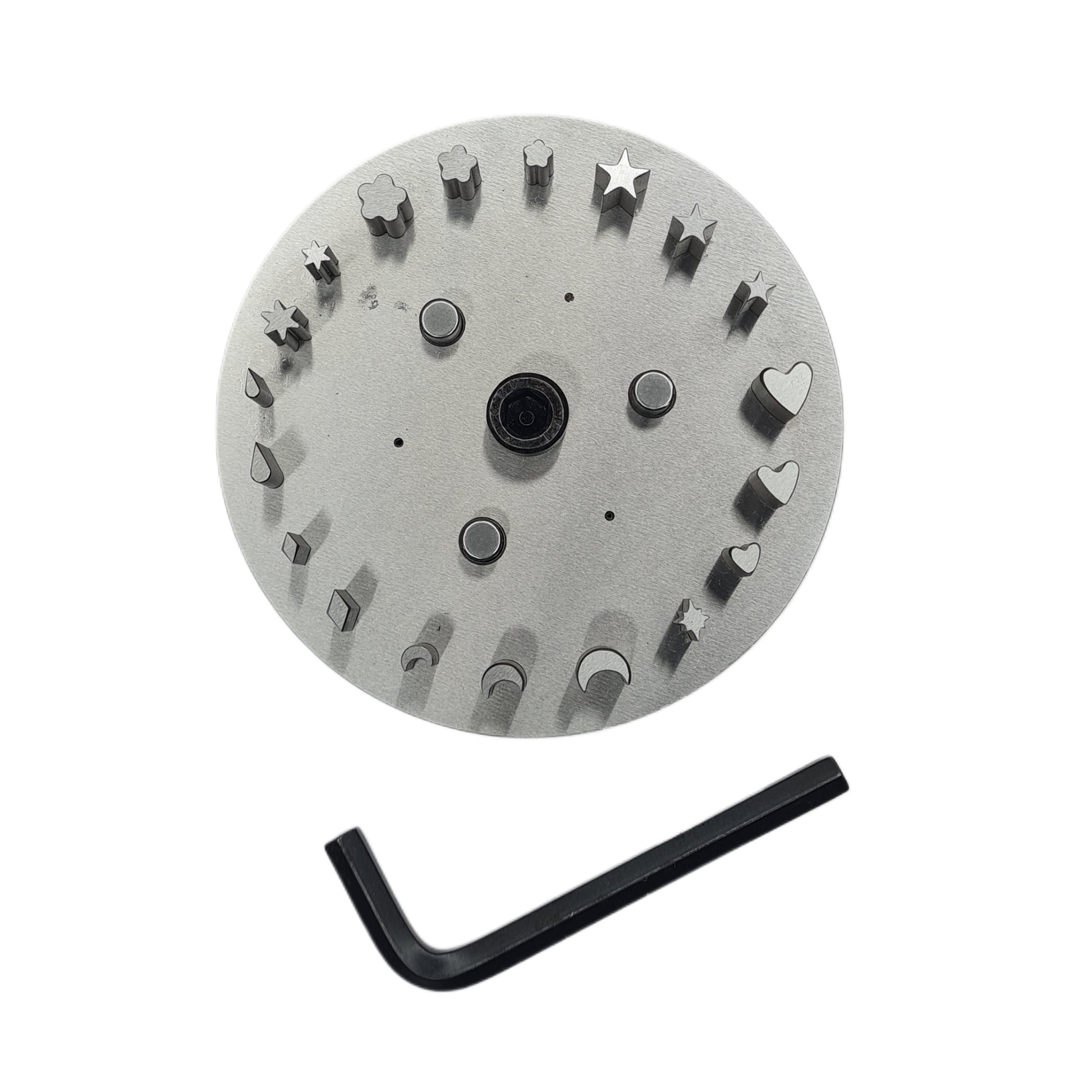 Disc Cutter Multi Shape with 19 Punches - Assorted Shapes Size Approx. 1/4"-1/2"