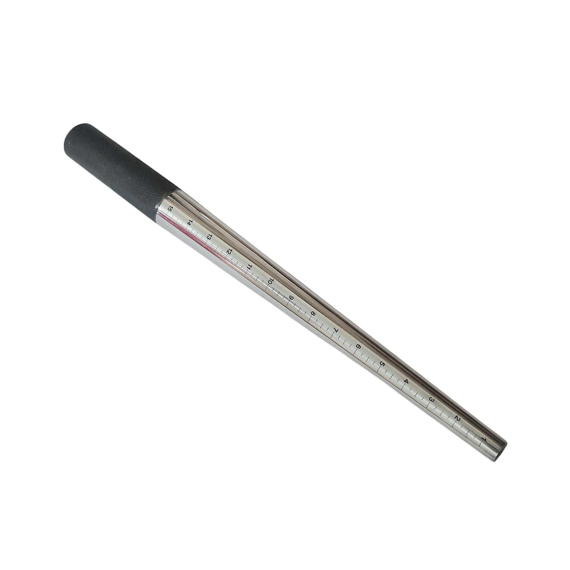 Ring Sizer Metal Gauge & Ring Mandrel Ungrooved Steel Set - Jewelry Sizing Tool