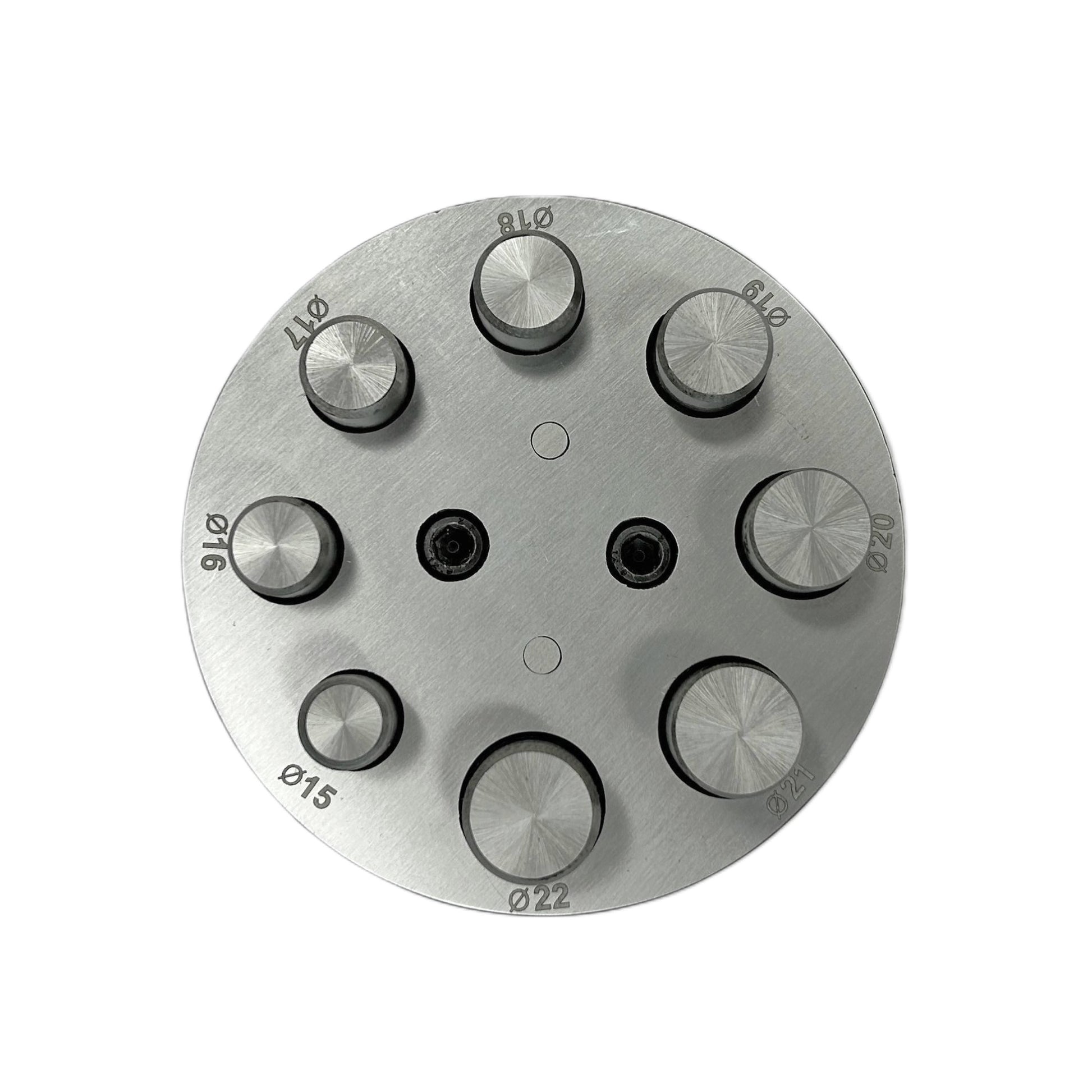 Round Disc Cutter Set with 8 Punches - Sizes From 15mm to 22mm Diameter