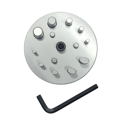 Disc Cutter 2 Different Shapes with 10 Punches - 5 Round & 5 Oval Size