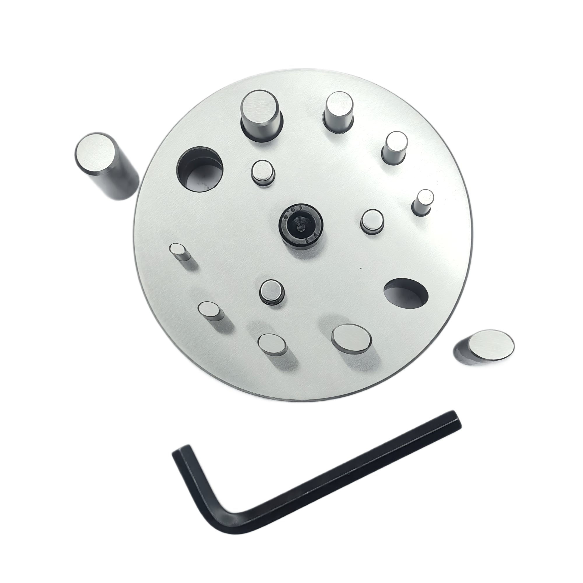 Disc Cutter 2 Different Shapes with 10 Punches - 5 Round & 5 Oval Size