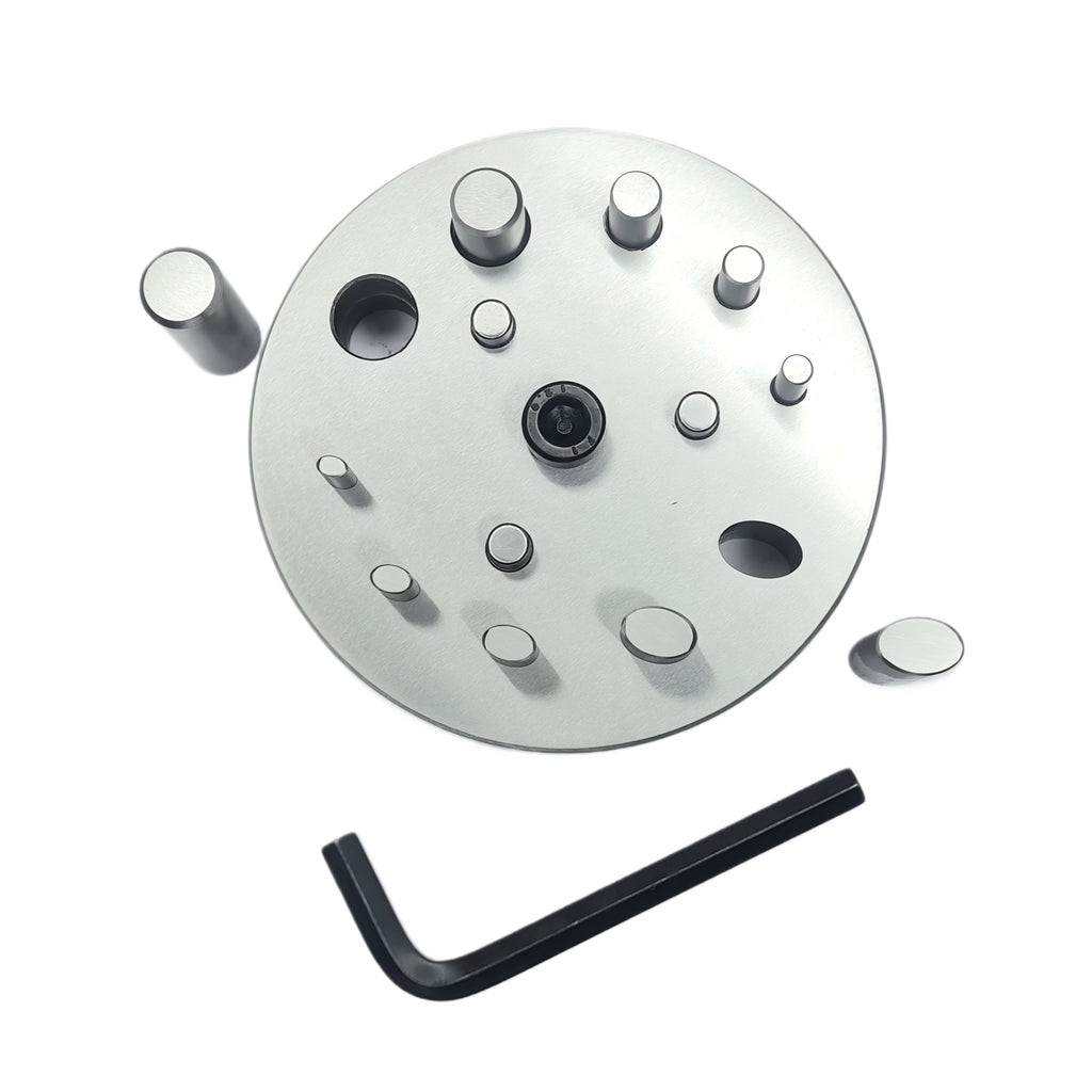 Disc Cutter 2 Different Shapes with 10 Punches - 5 Round & 5 Oval Size