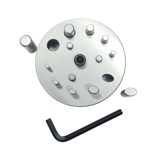 Disc Cutter 2 Different Shapes with 10 Punches - 5 Round & 5 Oval Size
