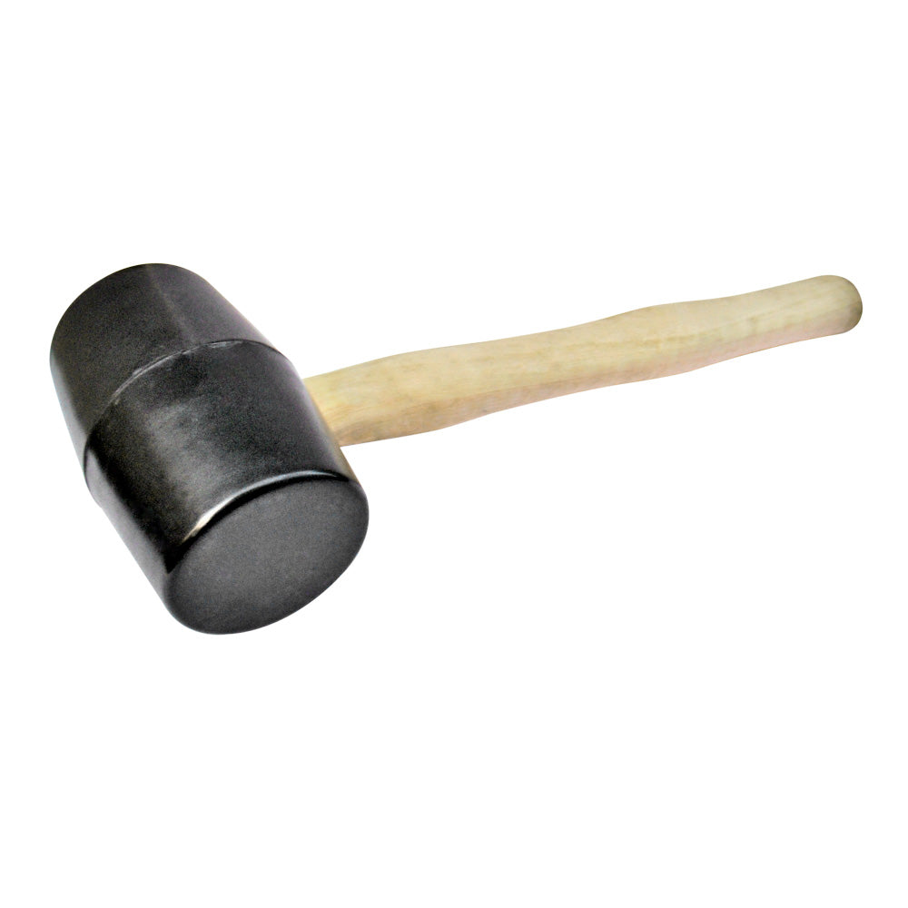Rubber Mallet Hammer 16oz with Wooden Handle-Double Faced Rubber Head