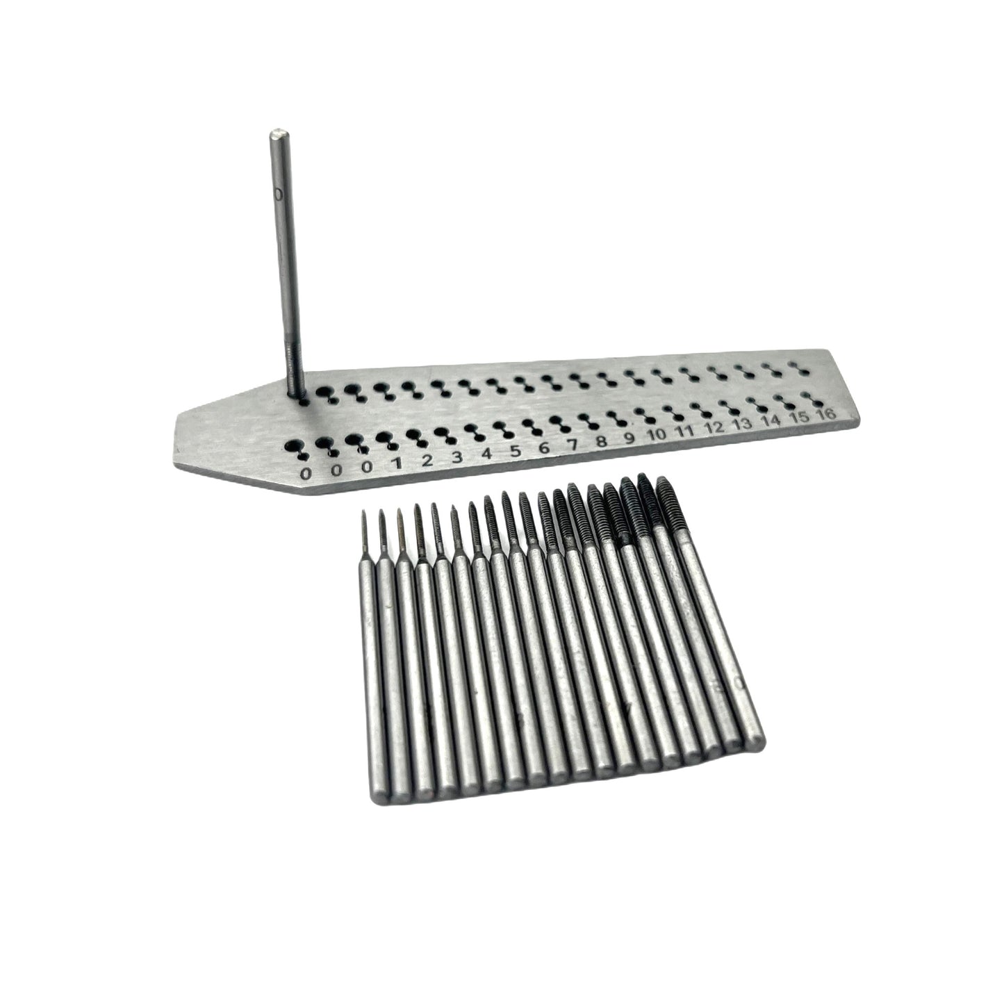 Screw Plate with 19 Taps Hole Size: 0 to 16 | Tap and Die Set for Jewelry Making