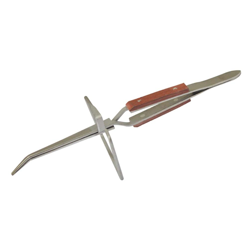 Set-2 Fiber Grip Tweezers Third Hand Type Tweezer Stand Up Frame Base Crosslock