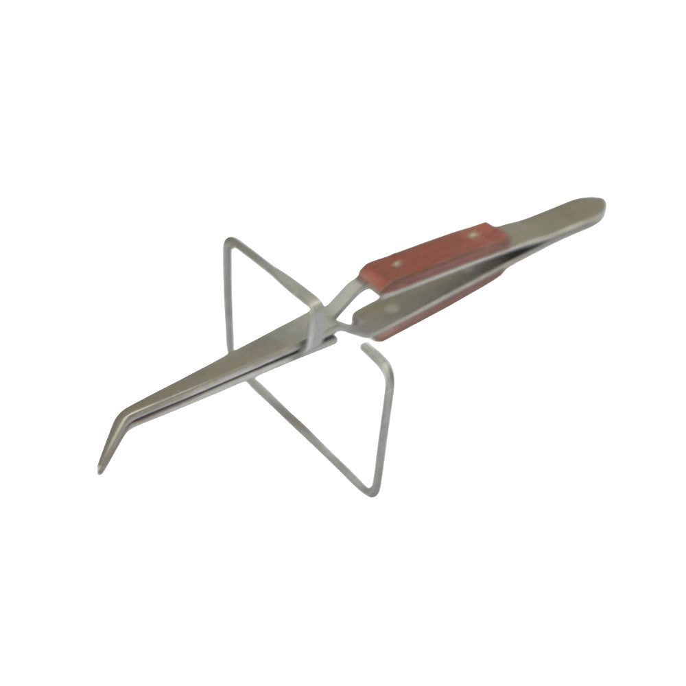 Set-2 Fiber Grip Tweezers Third Hand Type Tweezer Stand Up Frame Base Crosslock