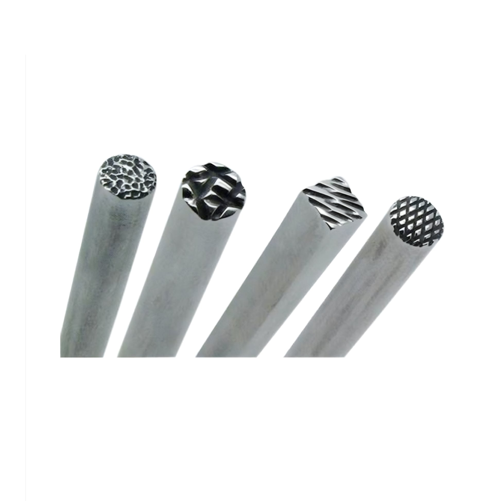 Set of 4 Design Punch 4" Length - 7mm Head Diameter Pressing Gold Silver Jewelry