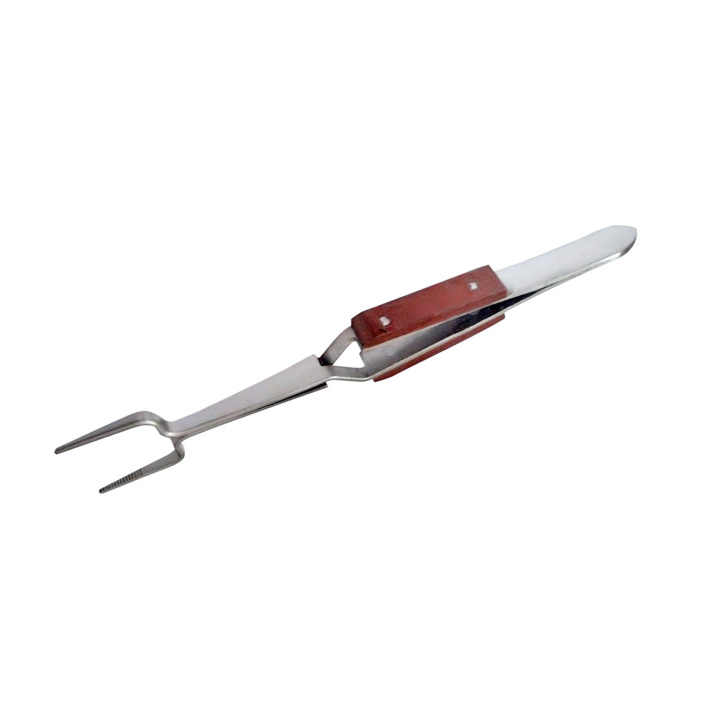 6-1/4" Square Fiber Grip Soldering Tweezers Self Closing- Jewelry Repair Welding
