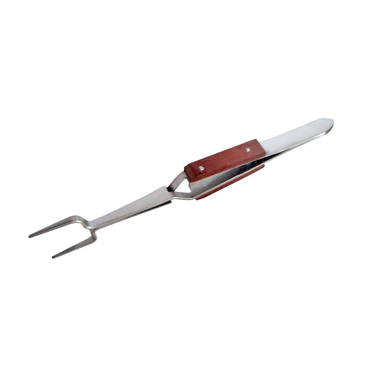 6-1/4" Square Fiber Grip Soldering Tweezers Self Closing- Jewelry Repair Welding