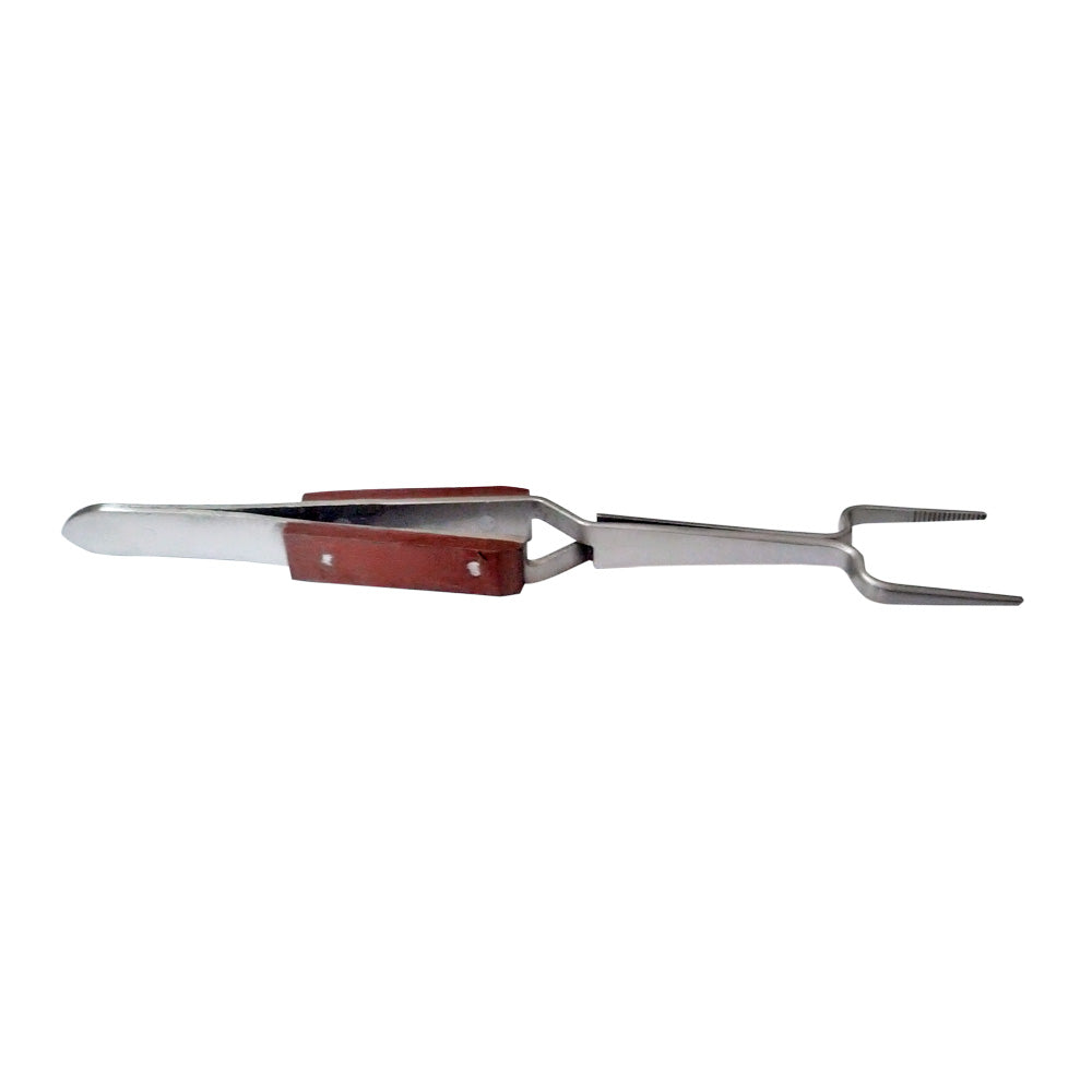 6-1/4" Square Fiber Grip Soldering Tweezers Self Closing- Jewelry Repair Welding