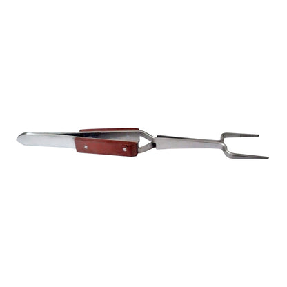 6-1/4" Square Fiber Grip Soldering Tweezers Self Closing- Jewelry Repair Welding