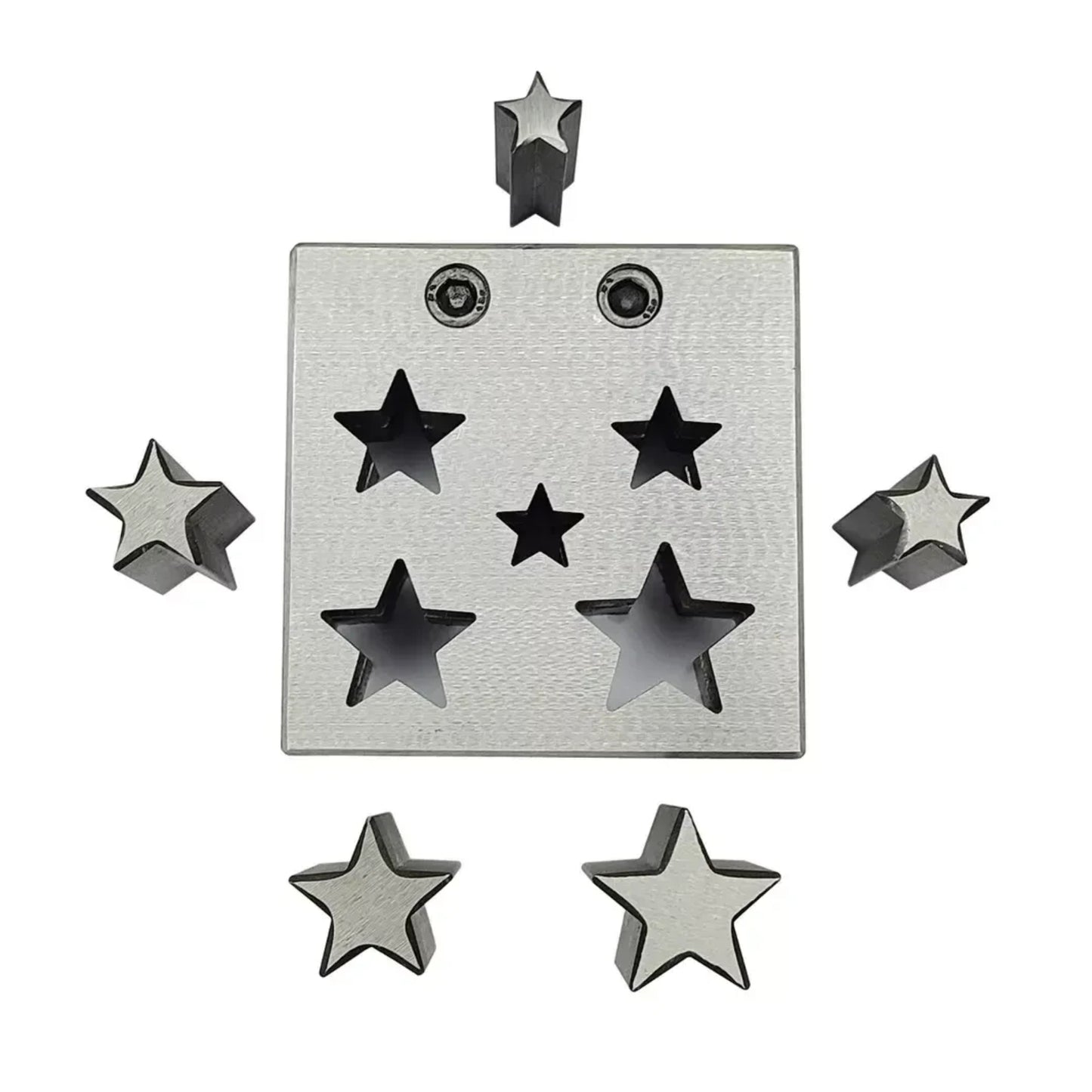Star Shape Disc Cutter with Set of 5 Punches Size 12mm-25mm