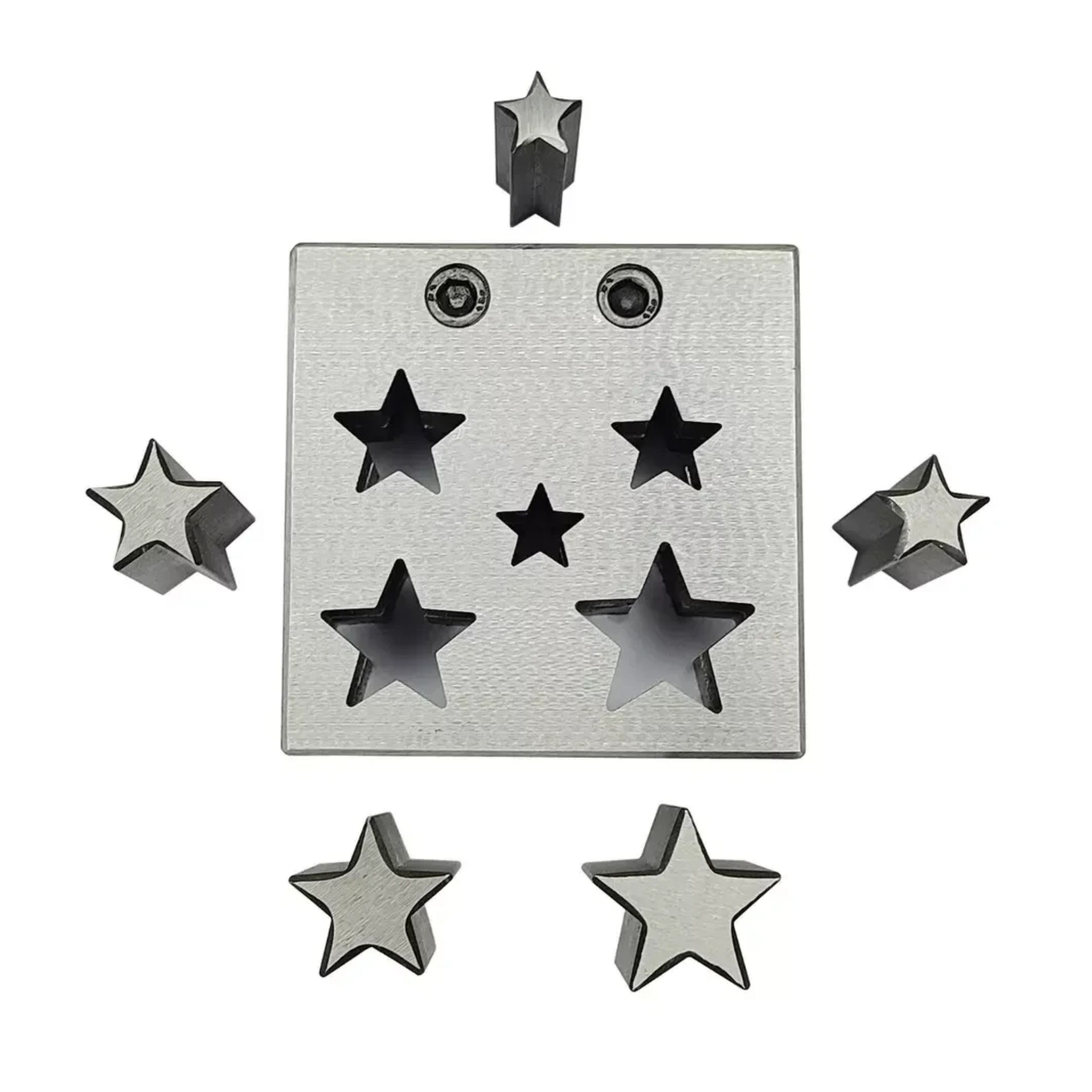 Star Shape Disc Cutter with Set of 5 Punches Size 12mm-25mm