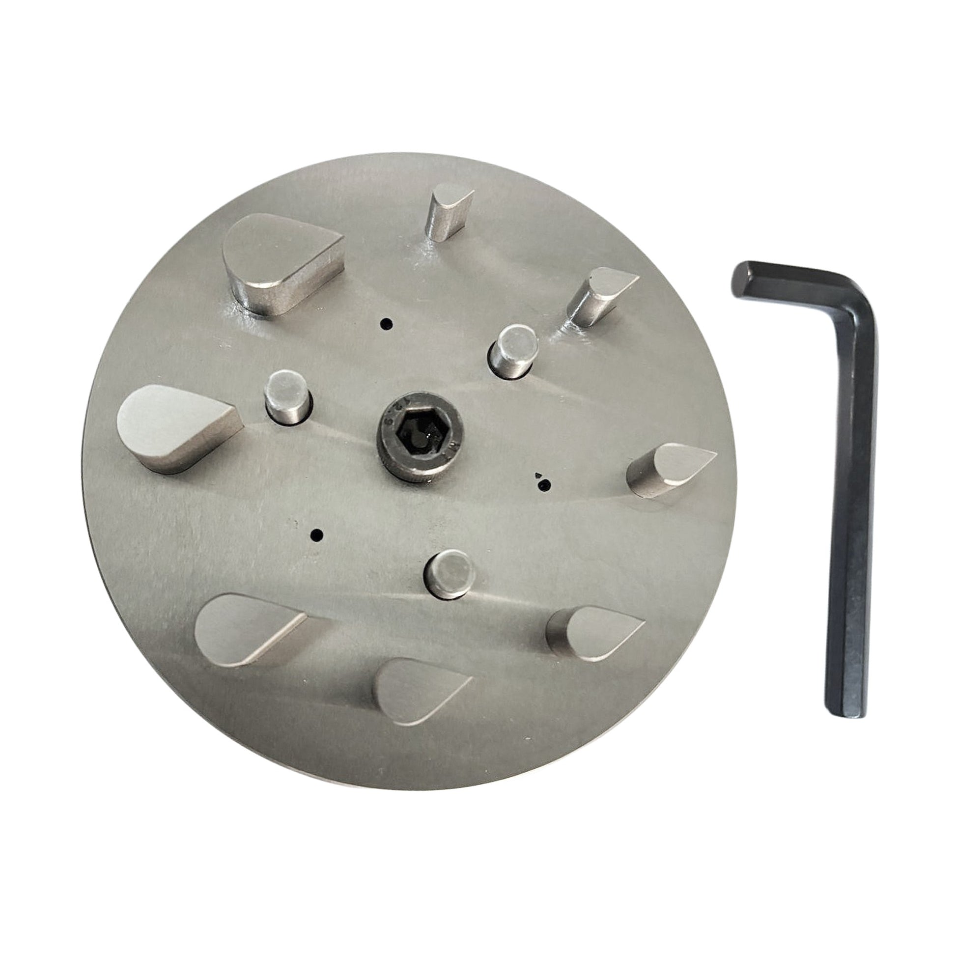 Teardrop Shape Disc Cutter with Set of 8 Punches Size 8mm-22mm - Jewelry Die