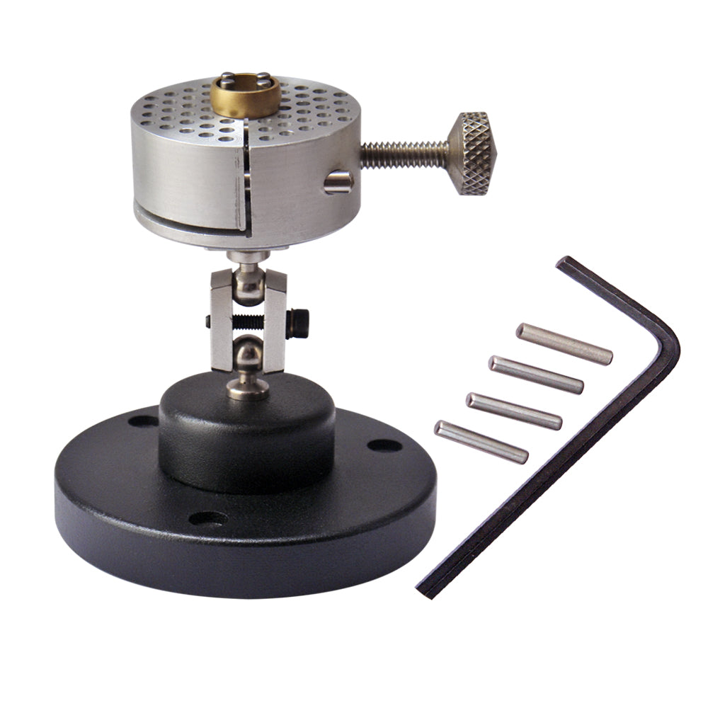 Universal Work Holder Peg Clamp on Base - Jewelers Vise Revolving