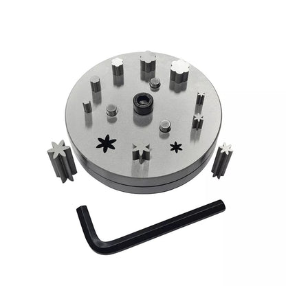 Disc Cutter Multi Shape with Set of 10 Punches with 5 Flowers & 5 Petals