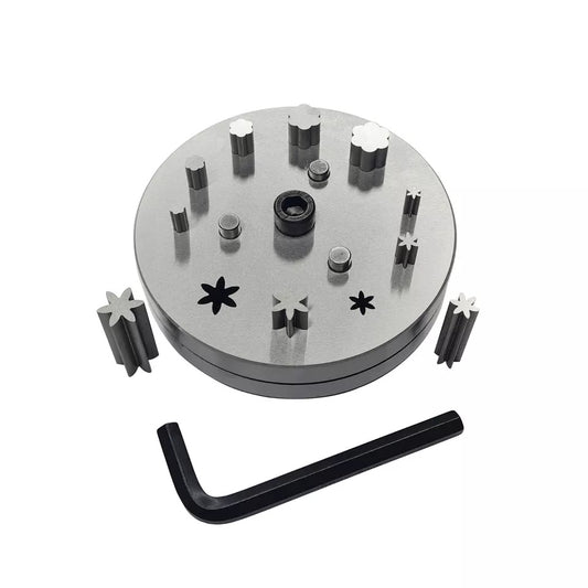 Disc Cutter Multi Shape with Set of 10 Punches with 5 Flowers & 5 Petals
