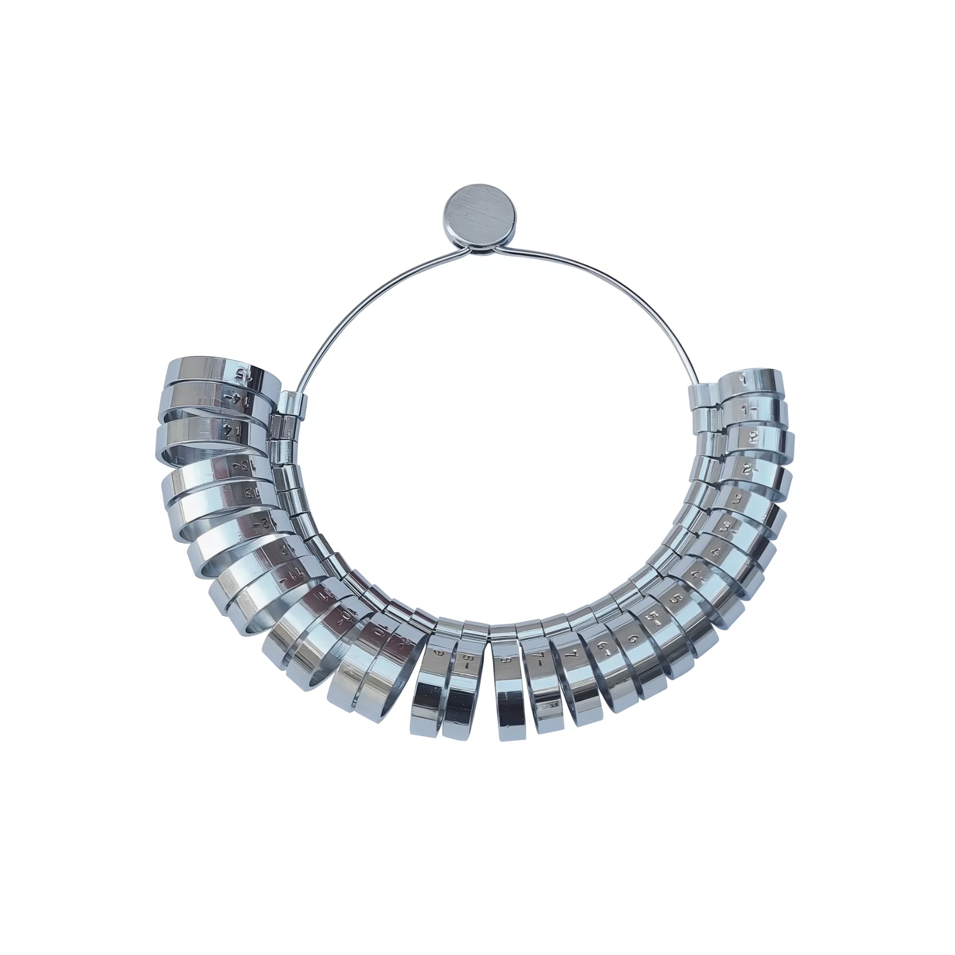 Wide Band Ring Sizer 1-15 Accurate Metal Ring Sizer (Wide Band)