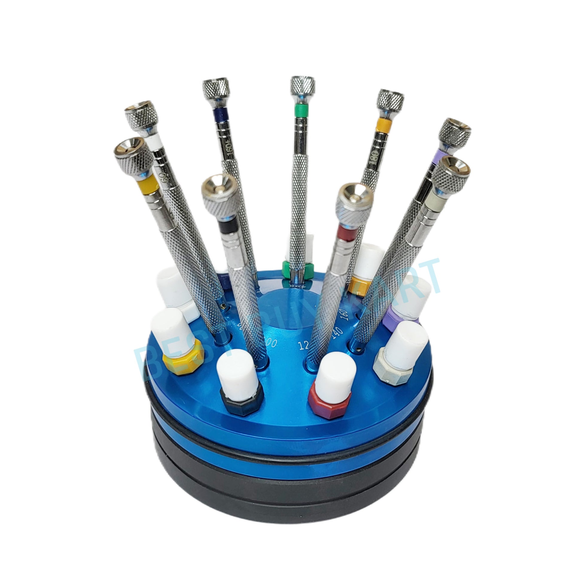 Euro Pro 9 Piece Screwdriver Set with Spare Blades & Swivel Stand