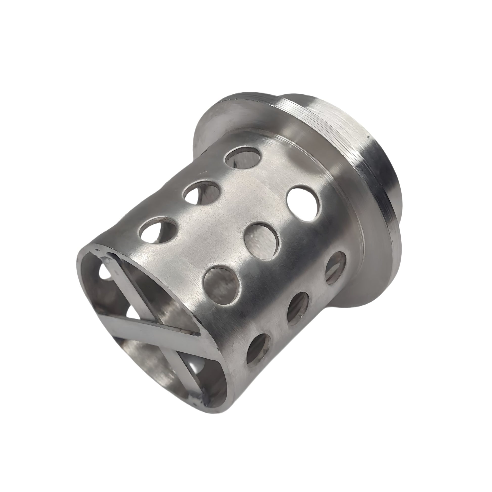 4"x 5.5" Perforated Flask with Flange Grade 304 Stainless Steel Centrifugal Tool