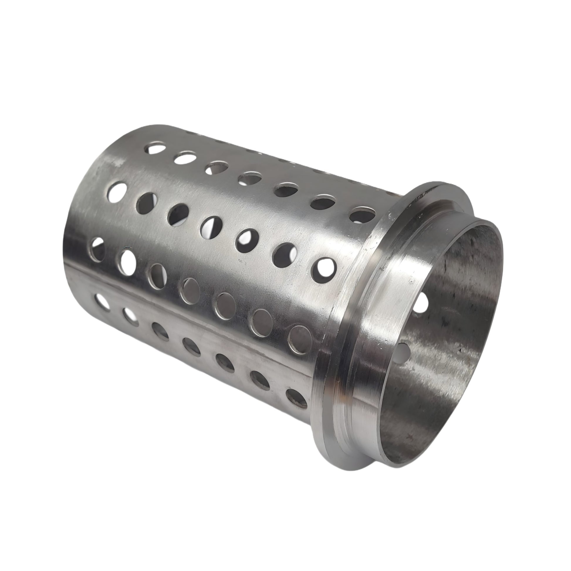 5" x 11" Perforated Flask with Flange Grade 304 Stainless Steel-Centrifugal Tool