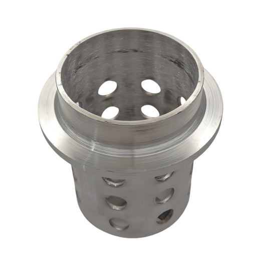 4"x 5.5" Perforated Flask with Flange Grade 304 Stainless Steel Centrifugal Tool