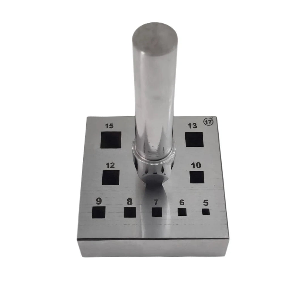 Square Shape Bezel Block Punch Set 5mm to 15mm-Bezel Setting Set - Stone Setting