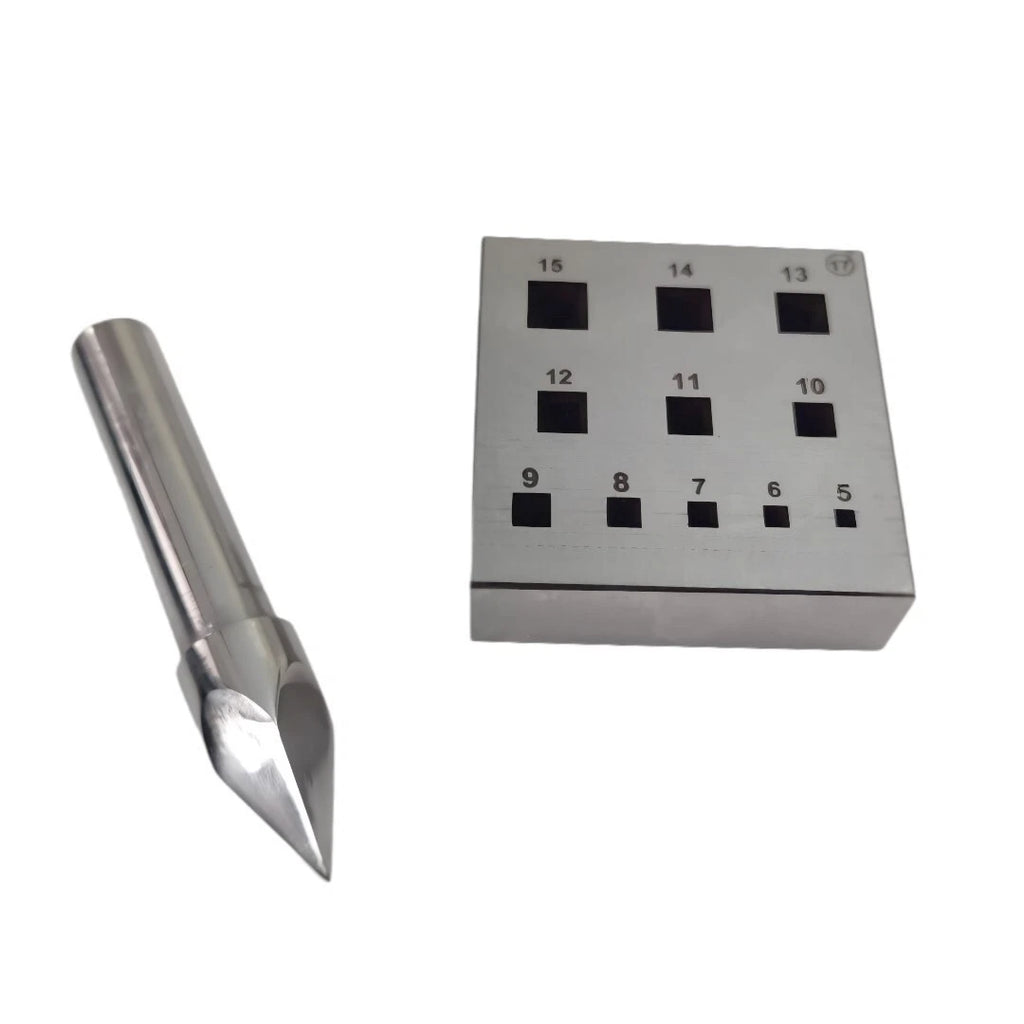 Square Shape Bezel Block Punch Set 5mm to 15mm-Bezel Setting Set - Stone Setting