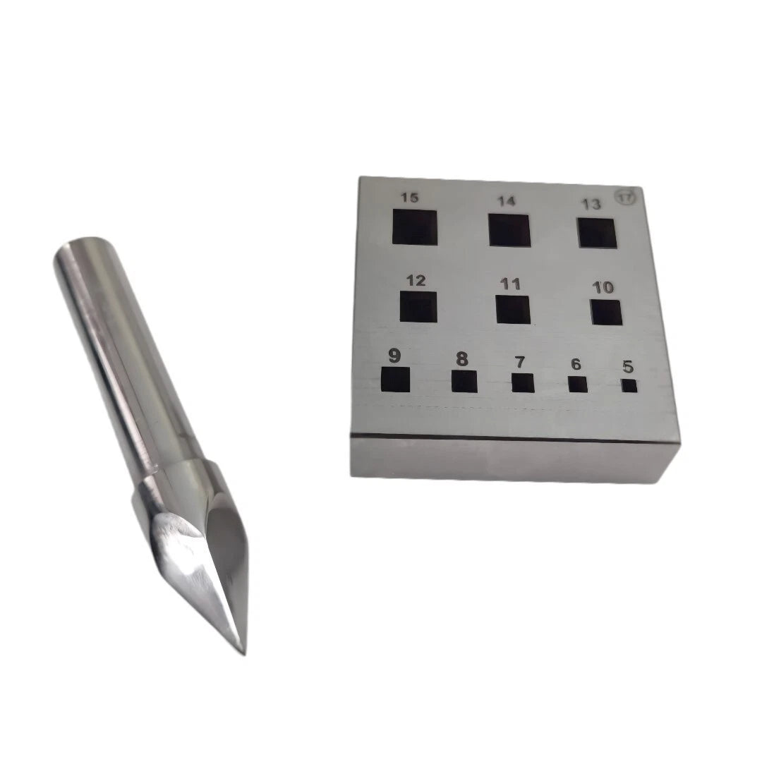 Square Shape Bezel Block Punch Set 5mm to 15mm-Bezel Setting Set - Stone Setting