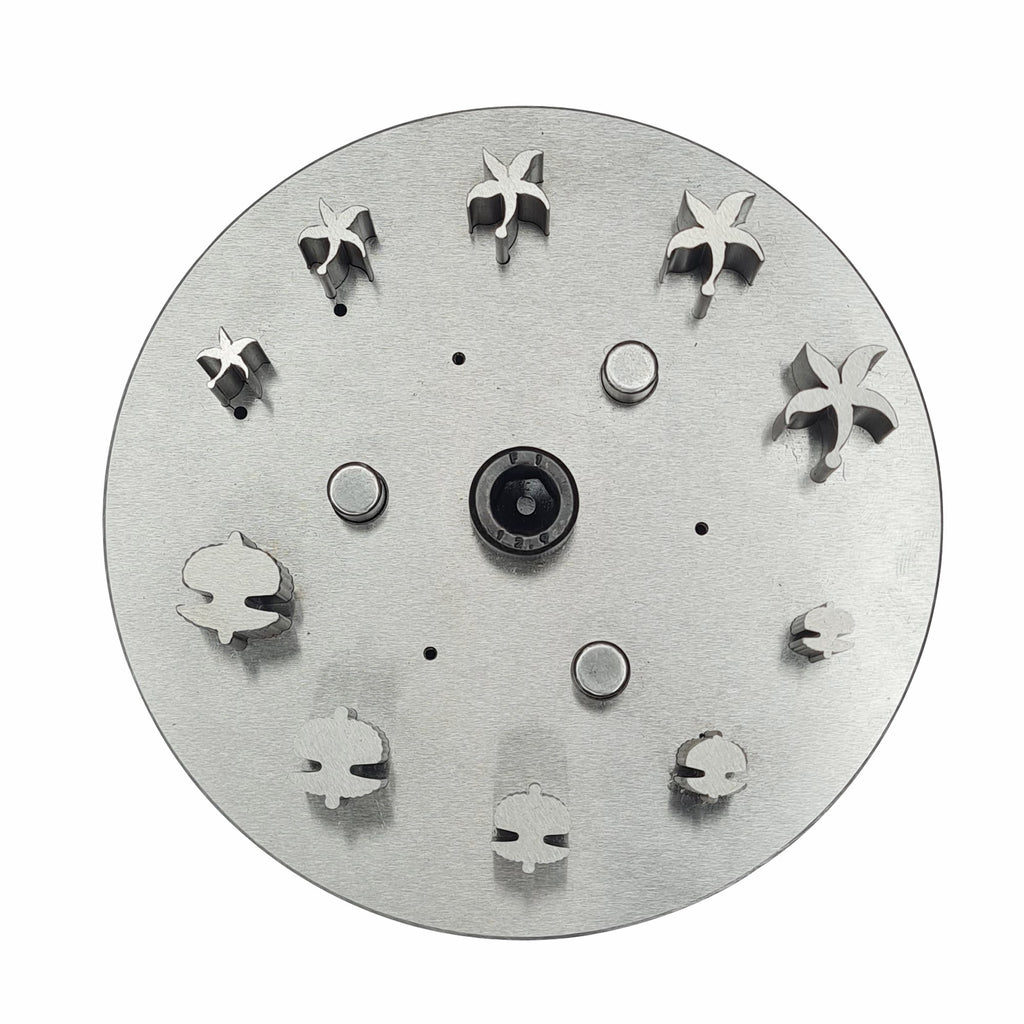Disc Cutter 2 Different Shapes with 10 Punches - 5 Starfish & 5 Sea Shell Shape