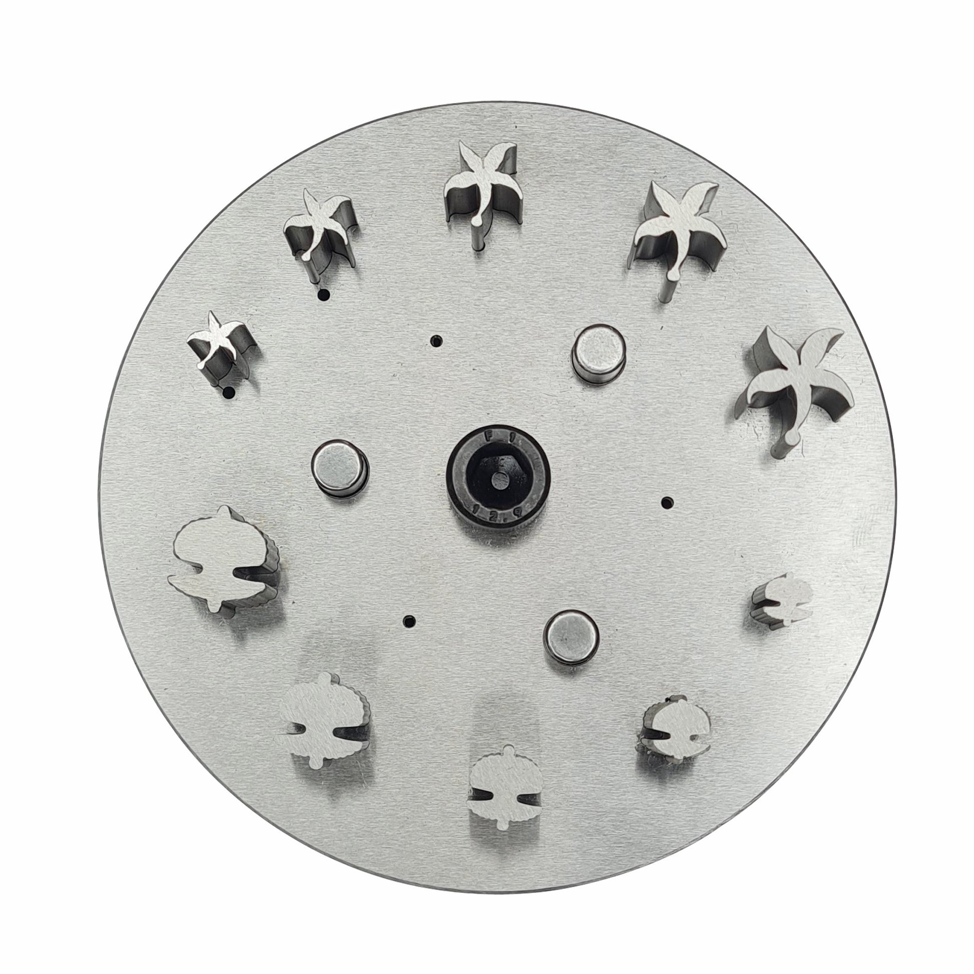 Disc Cutter 2 Different Shapes with 10 Punches - 5 Starfish & 5 Sea Shell Shape