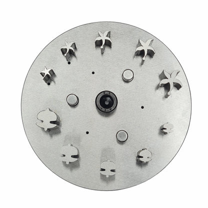 Disc Cutter 2 Different Shapes with 10 Punches - 5 Starfish & 5 Sea Shell Shape