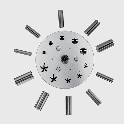 Disc Cutter 2 Different Shapes with 10 Punches - 5 Starfish & 5 Sea Shell Shape