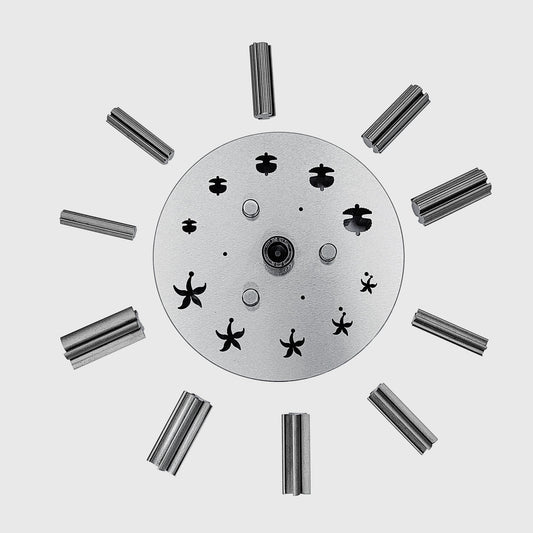 Disc Cutter 2 Different Shapes with 10 Punches - 5 Starfish & 5 Sea Shell Shape