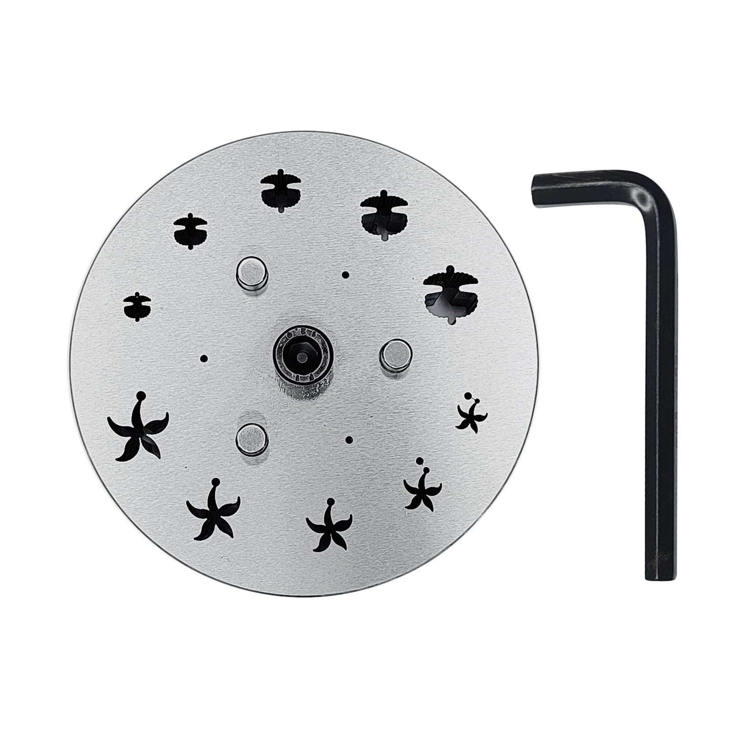 Disc Cutter 2 Different Shapes with 10 Punches - 5 Starfish & 5 Sea Shell Shape