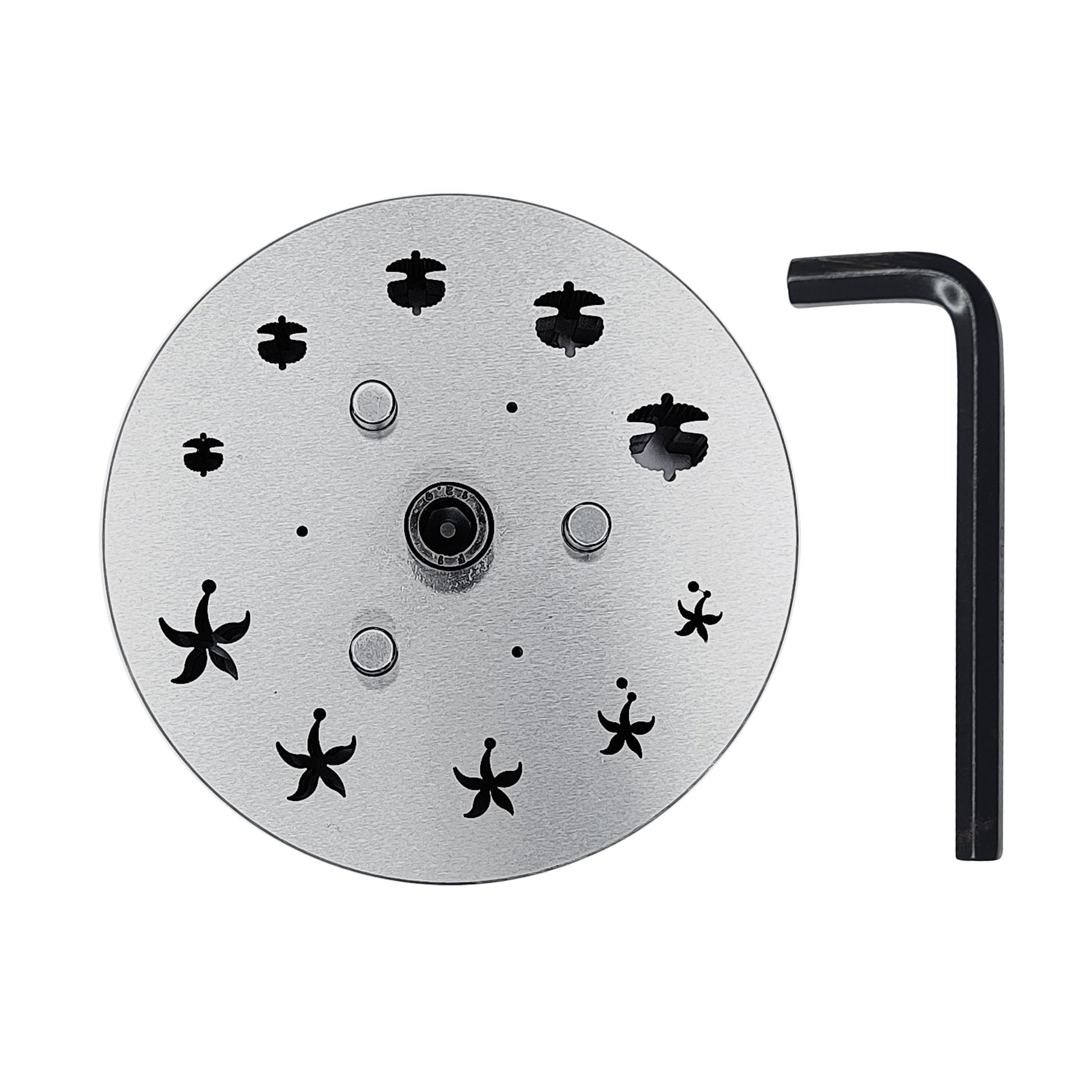 Disc Cutter 2 Different Shapes with 10 Punches - 5 Starfish & 5 Sea Shell Shape