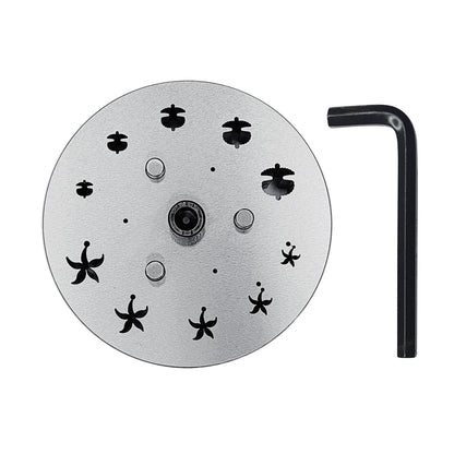 Disc Cutter 2 Different Shapes with 10 Punches - 5 Starfish & 5 Sea Shell Shape