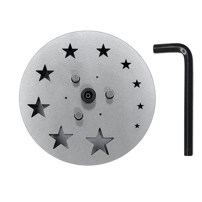 Star Shape Disc Cutter with Set of 10 Punches Size 4mm-31mm