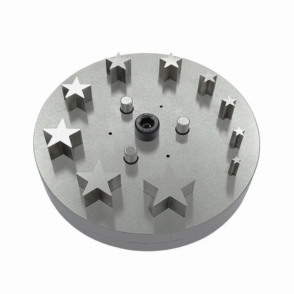 Star Shape Disc Cutter with Set of 10 Punches Size 4mm-31mm