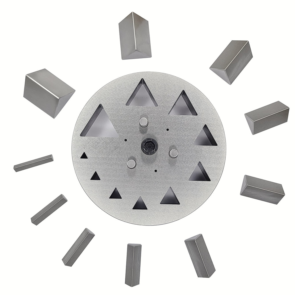Triangle Shape Disc Cutter with Set of 10 Punches Size 4mm-31mm