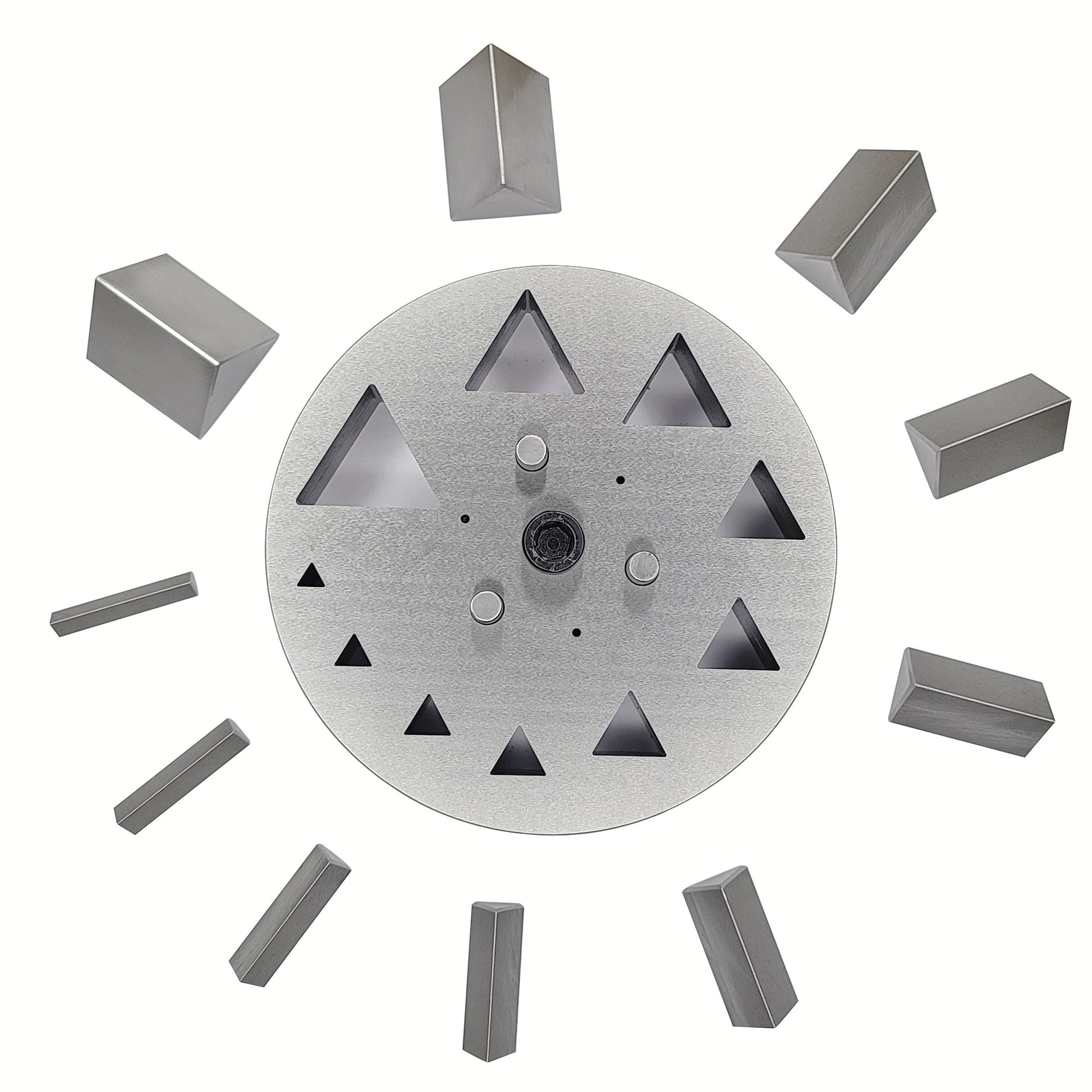Triangle Shape Disc Cutter with Set of 10 Punches Size 4mm-31mm