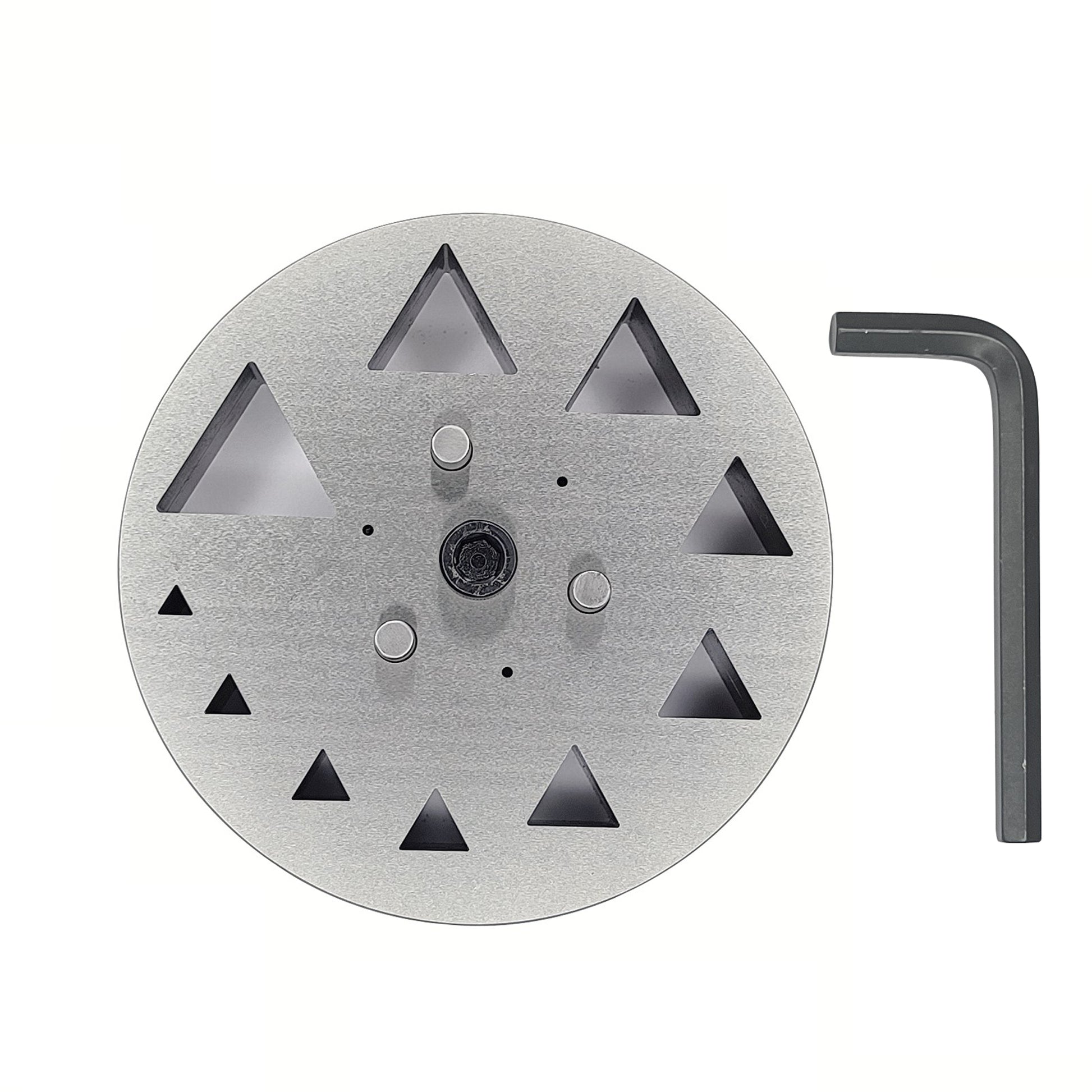 Triangle Shape Disc Cutter with Set of 10 Punches Size 4mm-31mm